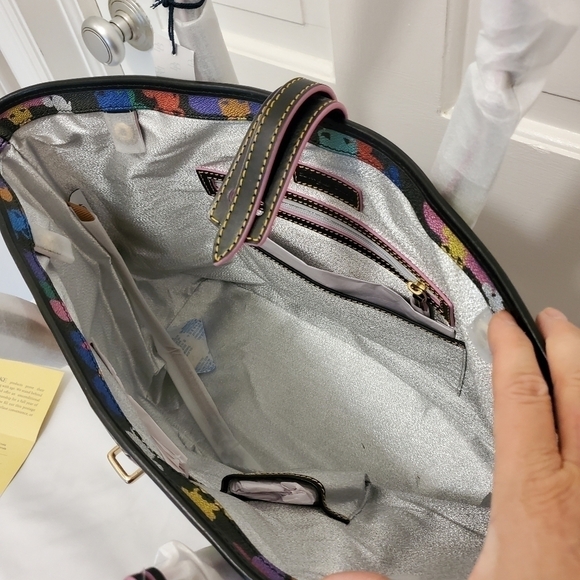 NWT Disney Dooney & Bourke Mickey Silhouette 10th Anniversary Large Tote - Picture 7 of 10